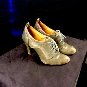 Frye lace-up bootie heels